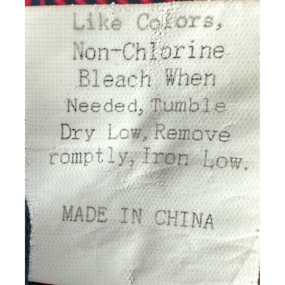 Sykooria Shirt Men's 2XL Red & Navy Striped Pullover Long-Sleeve Front Pocket - Picture 6 of 8